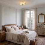 Petal Brass Glass Ceiling Light SevernLighting Cozy Nursery Ambient Light