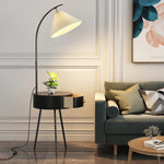 Pleated Drawer Floor Lamp