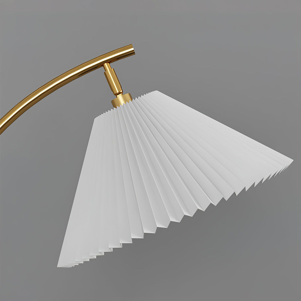 Pleated Drawer Floor Lamp