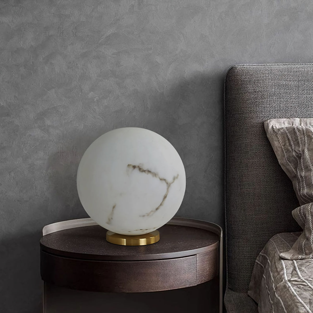Simple Snowflake Moon Table Lamp