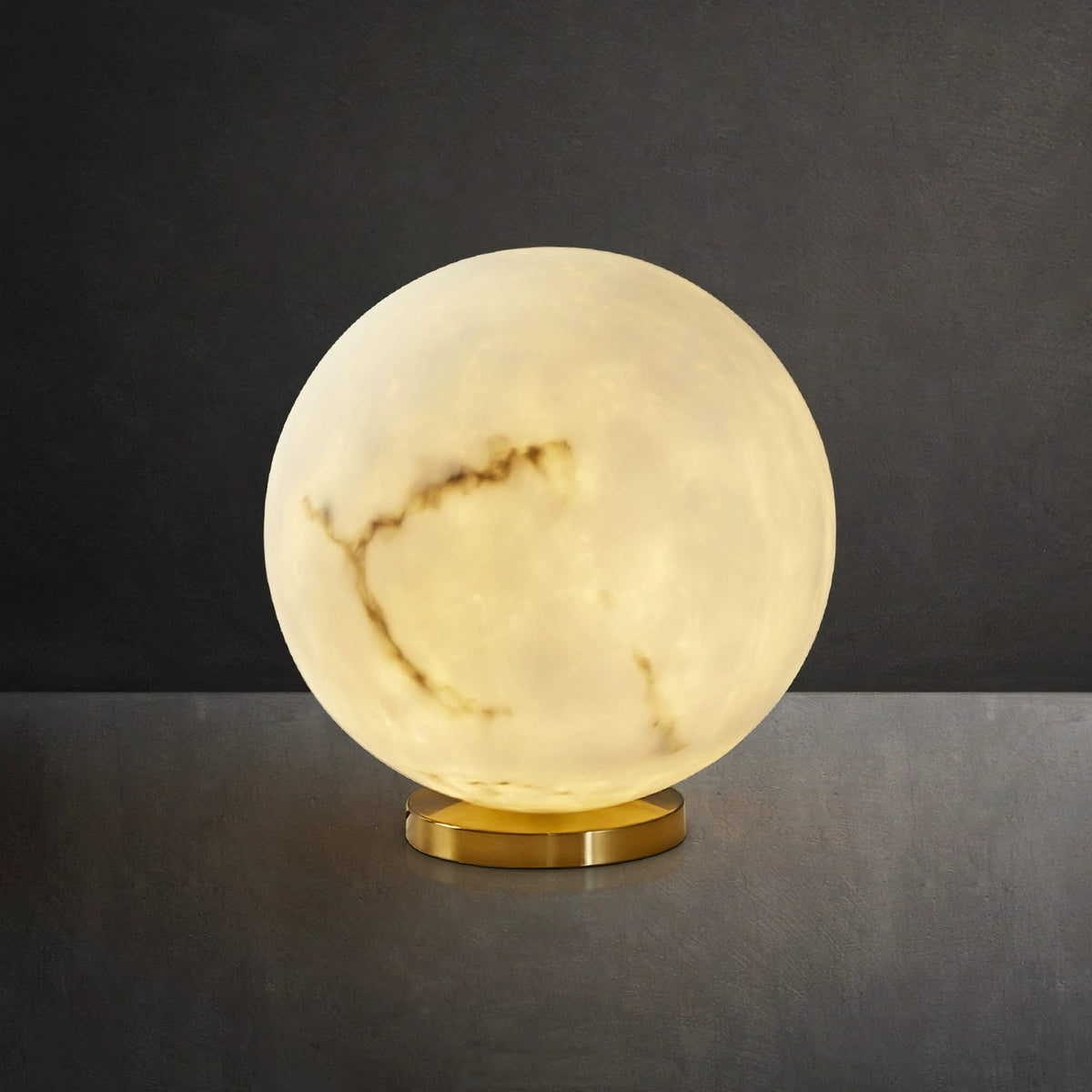 Simple Snowflake Moon Table Lamp