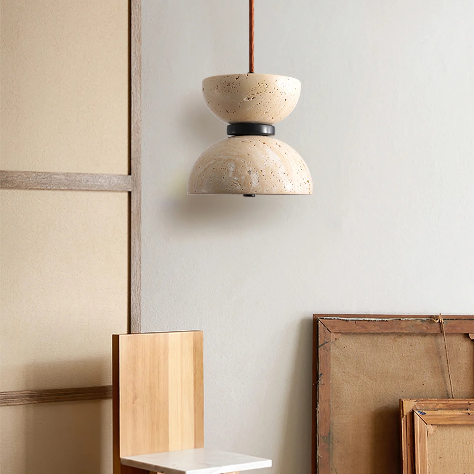 Randolf Travertine Pendant Lamp– SevernLighting