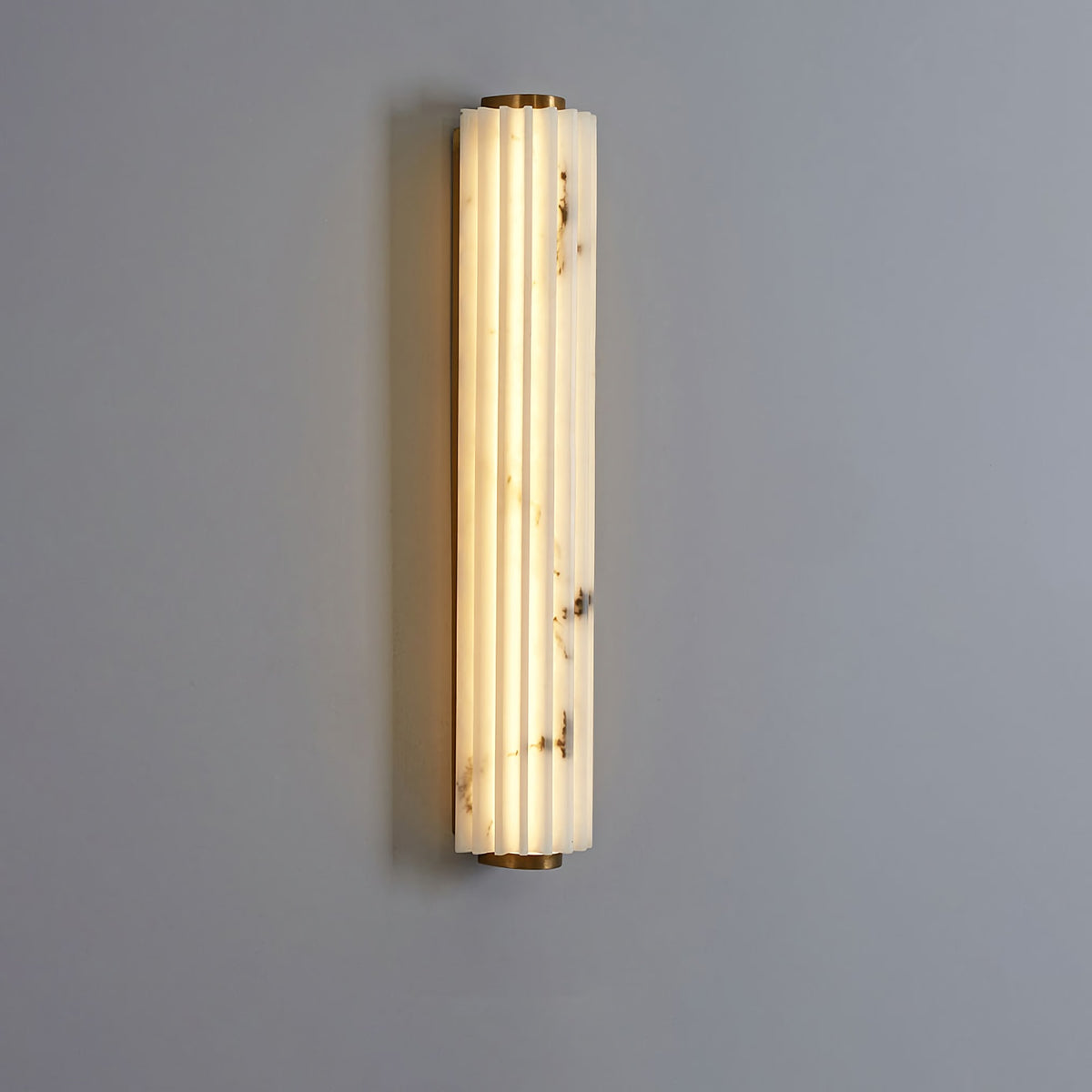 Ribbed Vertical Resin Wall Light