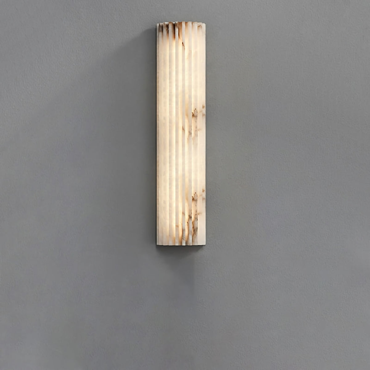 Ribbed Vertical Resin Wall Light