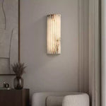 Ribbed Vertical Resin Wall Light