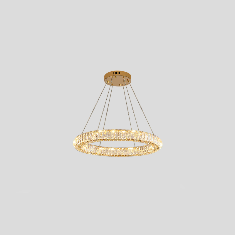 Round Ring Crystal Chandelier