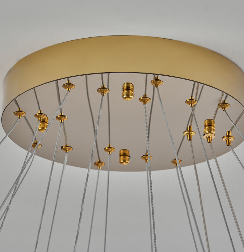 Round Ring Crystal Chandelier