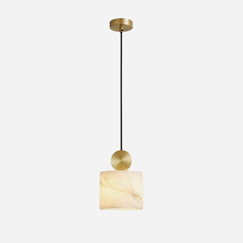Sabine Alabaster Drum Pendant Light