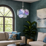 Season Murano Disc Glass Chandelier