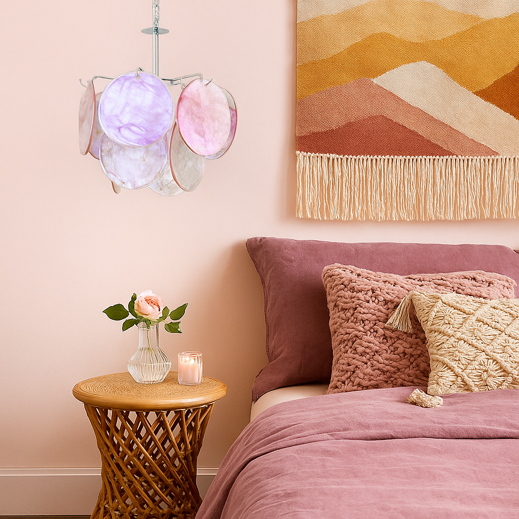 Season Murano Disc Glass Chandelier