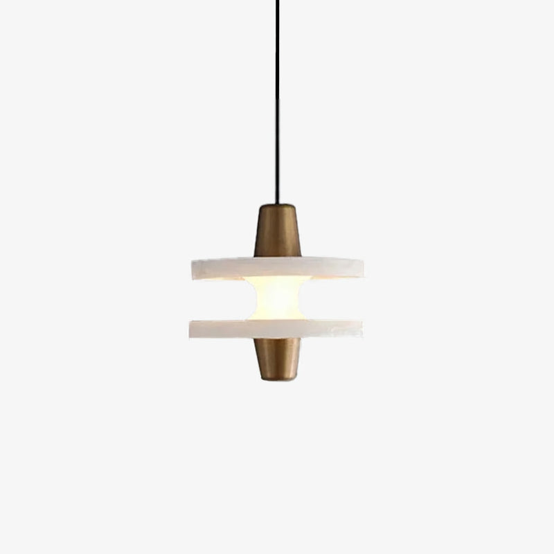Simple LED Natural Marble Pendant Lamp