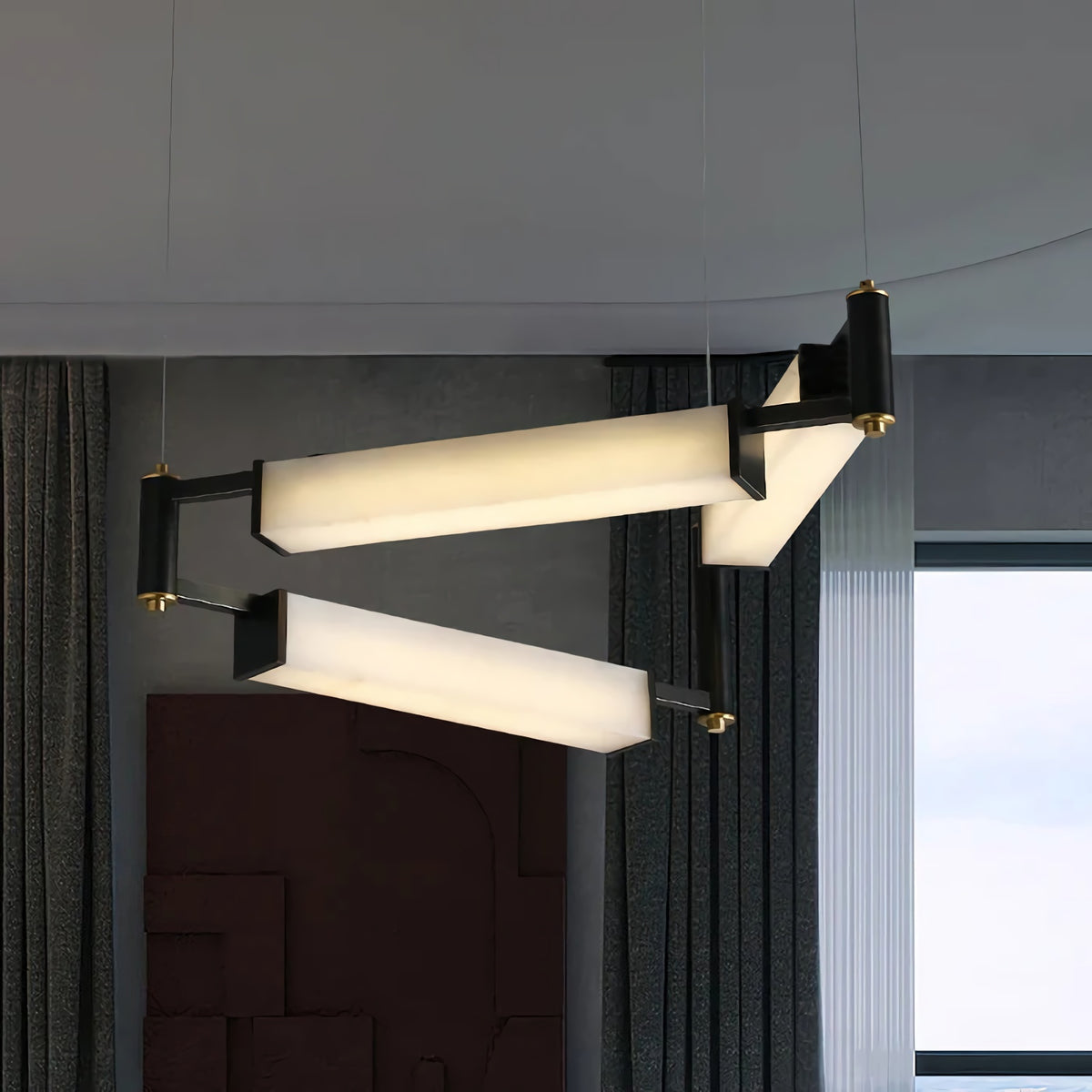 Spain Alabaster Modern Dining Room Chandeliers
