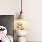 Vintage Conical Travertine Pendant Lamp