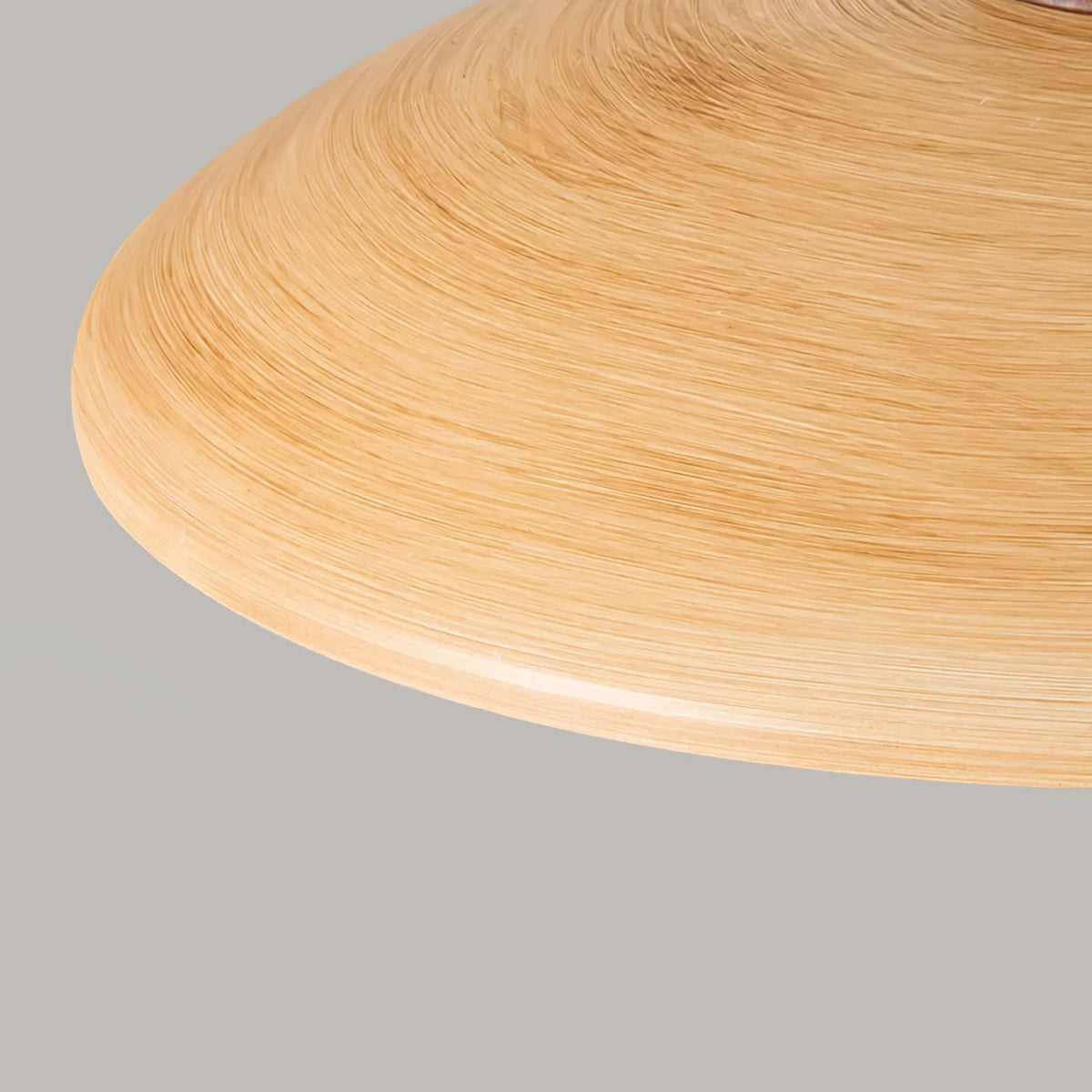 Vintage Wood Dome Ceiling Light