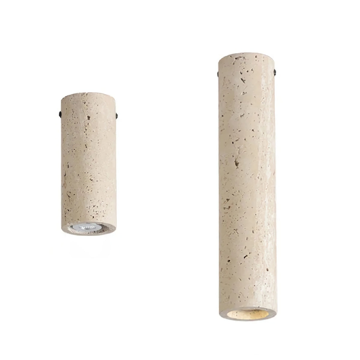 Wabi Sabi Cylinder Travertine Ceiling Lamp