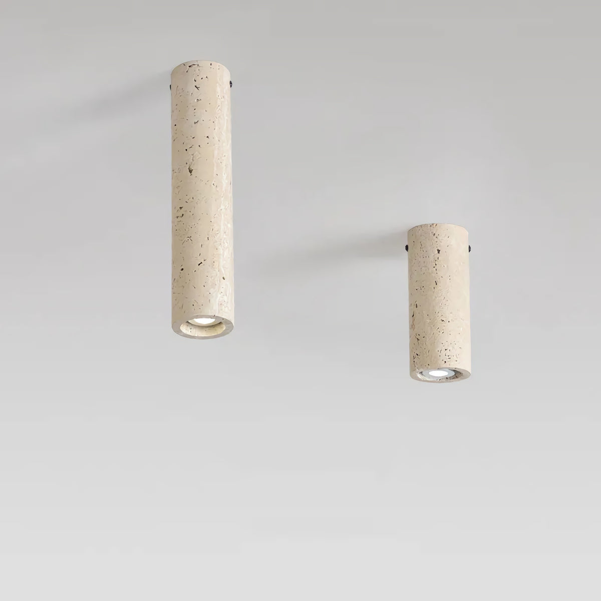 Wabi Sabi Cylinder Travertine Ceiling Lamp