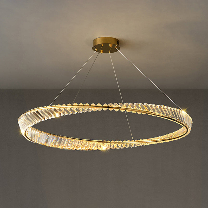 Wave Circle Crystal Chandelier