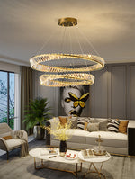 Wave Circle Crystal Chandelier