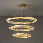 Wave Circle Crystal Chandelier