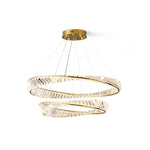 Wave Circle Crystal Chandelier