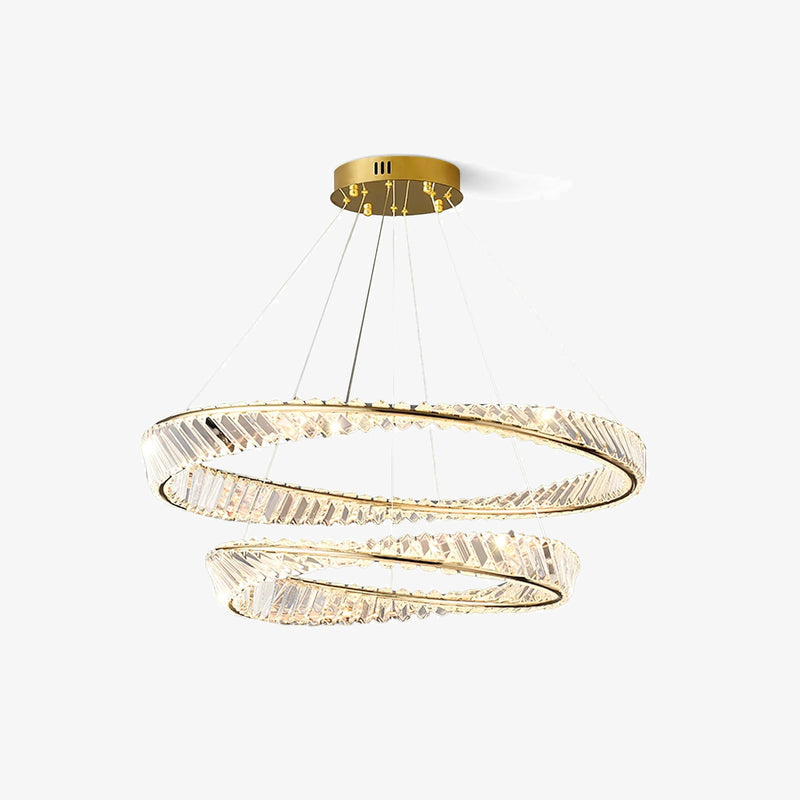 Wave Circle Crystal Chandelier