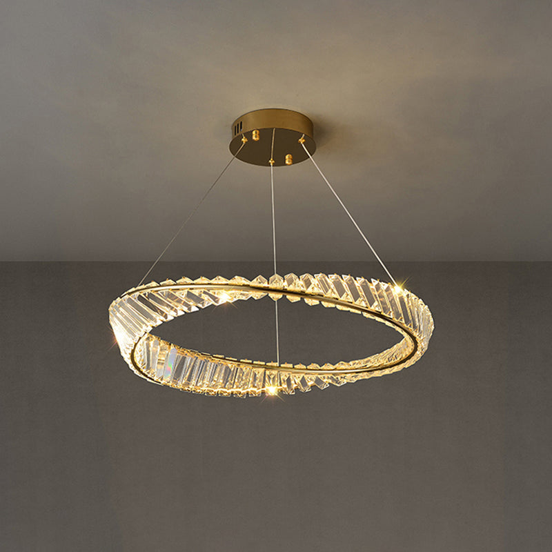 Wave Circle Crystal Chandelier