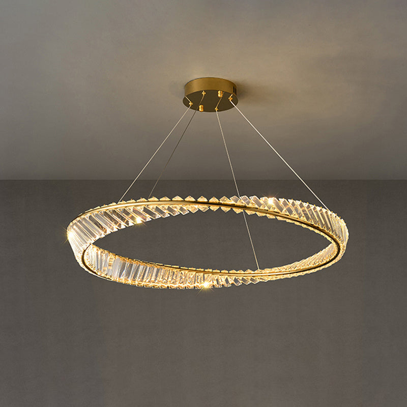 Wave Circle Crystal Chandelier