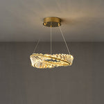 Wave Circle Crystal Chandelier