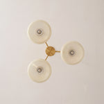 Wrenley Cream Glass Mid-Century Chandelier