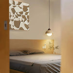 Yellow Travertine Dome Pendant Light