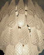 Huge Italian vintage Murano glass chandelier