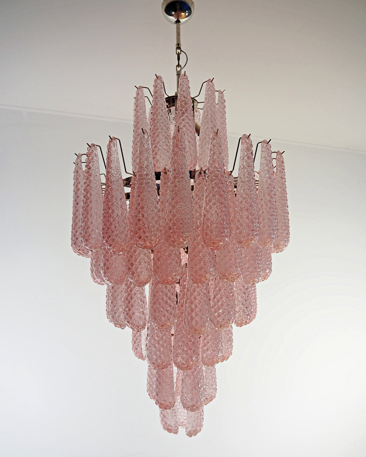 Huge Italian vintage Murano glass chandelier