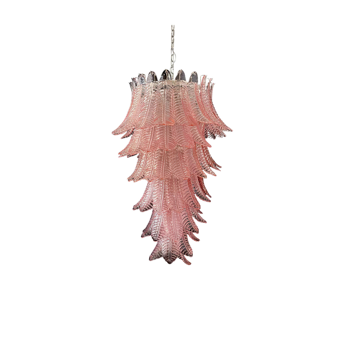 Italian exquisite Murano slender chandelier