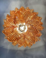 Italian Murano leaf glass chandelier