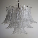 Italian Murano leaf glass chandelier