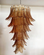 Italian exquisite Murano slender chandelier