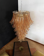 Italian exquisite Murano slender chandelier