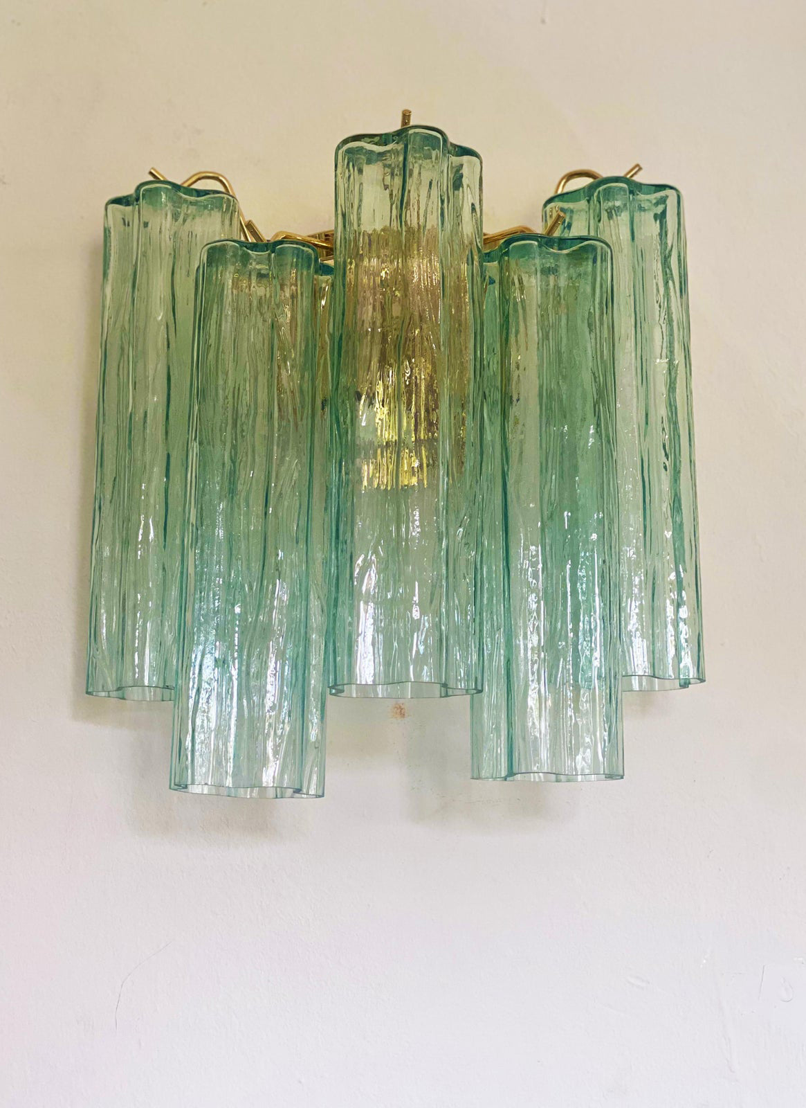 Murano Glass Tube Wall Sconces