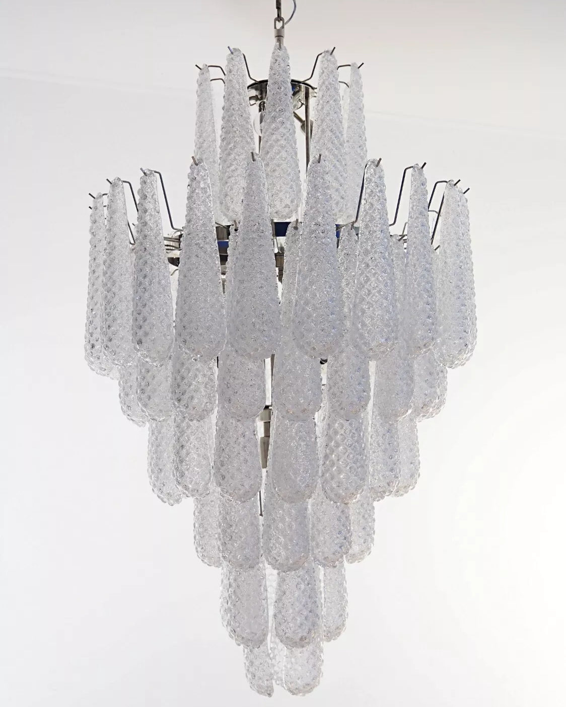 Huge Italian vintage Murano glass chandelier