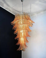 Italian exquisite Murano slender chandelier