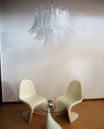 Italian Murano leaf glass chandelier